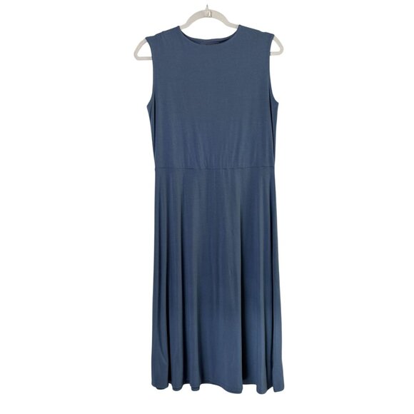 Coolibar Dresses & Skirts - Coolibar Tierra Tank Midi Dress Womens Size M Blue UPF 50+ Vacation Beach 10657